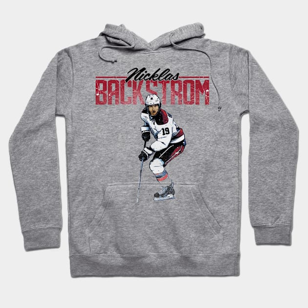 Nicklas Backstrom Washington Retro Hoodie by stevenmsparks